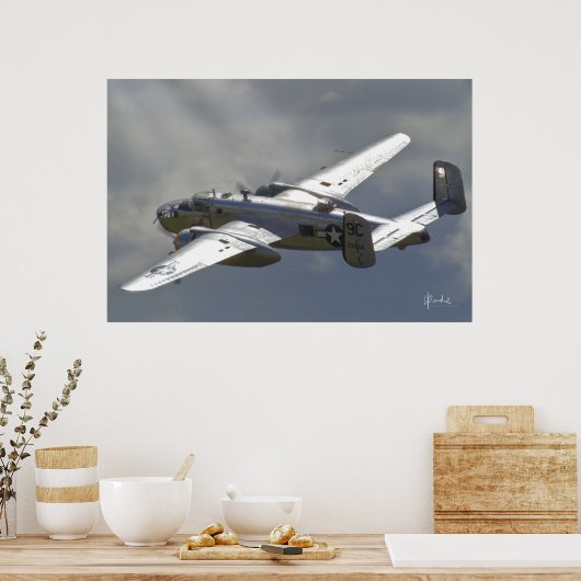 B-25 Mitchell Bomber Poster (Keuken)