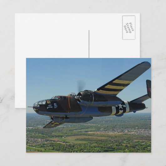 B-25 Mitchell Briefkaart (Voorkant / Achterkant)