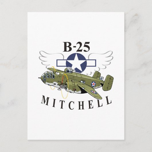 B-25 Mitchell Briefkaart (Voorkant)