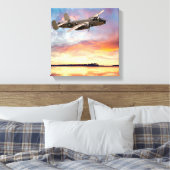 B-25 Mitchell Canvas Afdruk (Insitu (Slaapkamer))