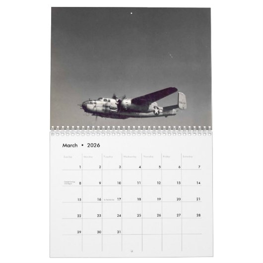 B-25 Mitchell Kalender (Mar 2026)