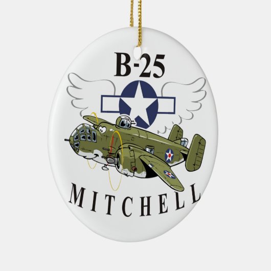 B-25 Mitchell Keramisch Ornament (Rechts)