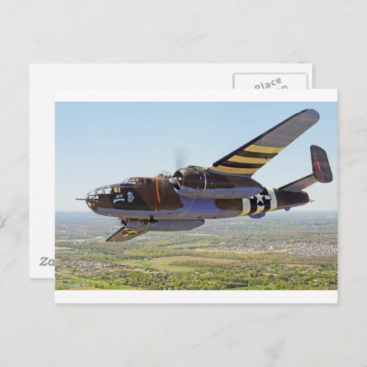B-25 Mitchell Vintage Aircraft Briefkaart (Voorkant / Achterkant)