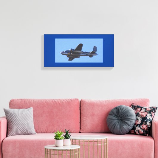 B-25 Super Rabbitt Canvas Afdruk (Insitu (Woonkamer))