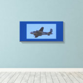 B-25 Super Rabbitt Canvas Afdruk (Insitu (Houten vloer))