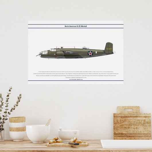 B-25 VS Doolittle Poster (Keuken)