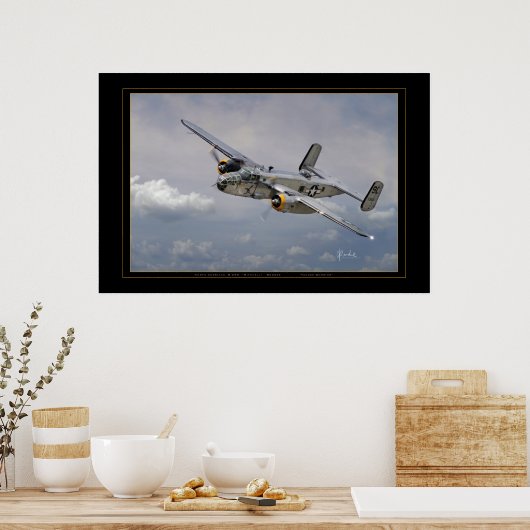 B-25 Yankee Warrior Poster (Keuken)