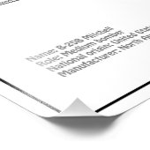 B-25B Mitchell Doolittle - Vliegtuigblauwdruk BD Foto Afdruk (Hoek)