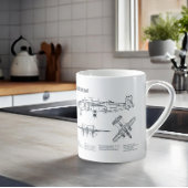 B-25B Mitchell Doolittle - Vliegtuigblauwdruk BD Koffiemok