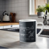 B-25B Mitchell Doolittle - Vliegtuigblauwdruk PD Koffiemok