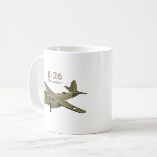 B-26 Marauder WW2 Gemiddelde Bomber Koffiemok (Voorkant links)