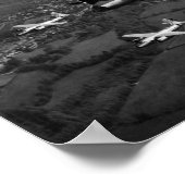 B-26B Marauder Bombers die vliegen in formatie Poster (Hoek)