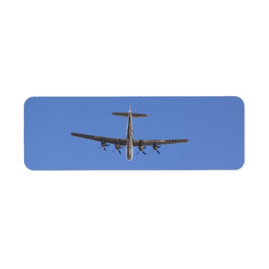 B-29 Bomber Adresetiketten Etiket (Voorkant)