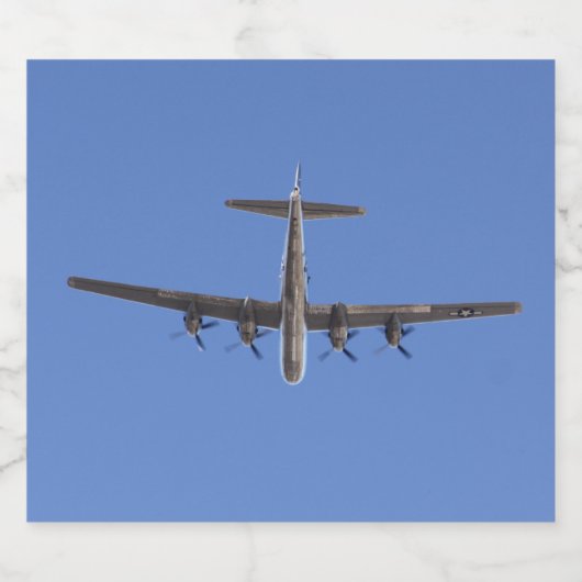 B-29 Bomber flaconetiket Bier Etiket (Enkel label)