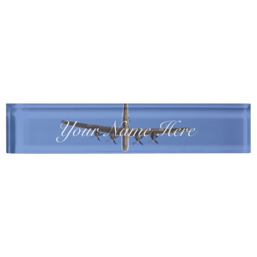 B-29 Bomber Name Desk Bord Naambordje (Voorkant)