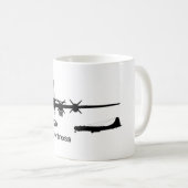 B-29 Superfort Silhouette Koffiemok (Voorkant rechts)