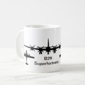 B-29 Superfort Silhouette Koffiemok (Voorkant links)