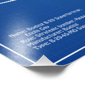 B-29 Superfortress - Vliegtuigblauwdruk Plannen AD Foto Afdruk (Hoek)