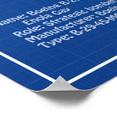 B-29 Superfortress - Vliegtuigblauwdruk Plannen AD Poster (Hoek)