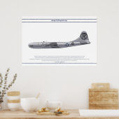 B-29 Verenigde Staten Enola Gay Poster (Keuken)