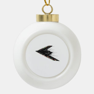 B-2 B2 Spirit Stealth Bommenwerper Jet Vliegtuig 4 Keramische Bal Ornament