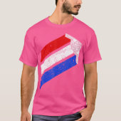 B-2 Bomber Usa Contrails Red White Blue Stealth B2 T-shirt (Voorkant)