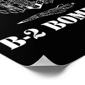 B-2 Bommenwerper Vliegtuig Schema Militair Stealth Poster (Hoek)