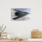 B-2 Gedistilleerd Vliegtuig Poster (Keuken)