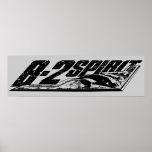 B-2 Gedistilleerde afdrukken Poster