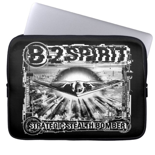 B-2 Gedistilleerde computer Sleeve Electronics Bag (Voorkant)