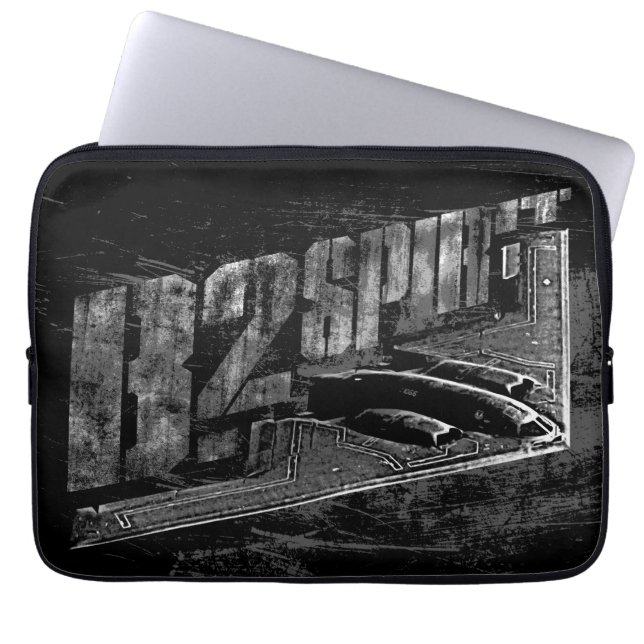 B-2 Gedistilleerde computerSleeves Laptop Sleeve (Voorkant)