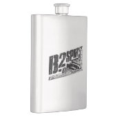 B-2 gedistilleerde klassieke fles heupfles (Rechts)