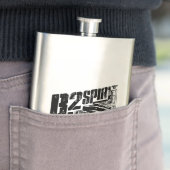 B-2 gedistilleerde klassieke fles heupfles (Voorbeeld)