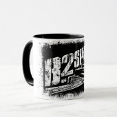 B-2 Gedistilleerde Sjablonen BK Ringer Coffee Mok (Voorkant links)