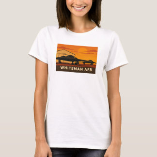 B-2 Jet Sunset Art – Whiteman AFB Poster Stijl T-shirt