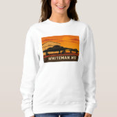 B-2 Jet Sunset Art – Whiteman AFB Poster Stijl Trui (Voorkant)