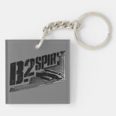 B-2-spiraalvormige Sleutelhanger (dubbelzijdig) (Achterkant)