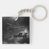 B-2-spiraalvormige Sleutelhanger (dubbelzijdig) (Achterkant)