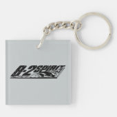 B-2-spiraalvormige Sleutelhanger (dubbelzijdig) (Achterkant)