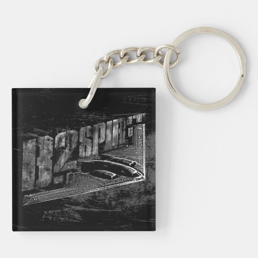 B-2-spiraalvormige Sleutelhanger (dubbelzijdig) (Achterkant)