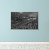 B-2 Spirit Canvas afdrukken (Insitu (Houten vloer))