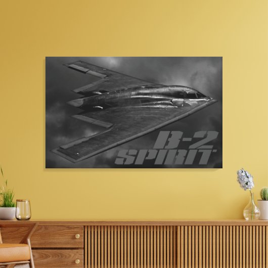 B-2 Spirit Canvas afdrukken (Insitu (Woonkamer))