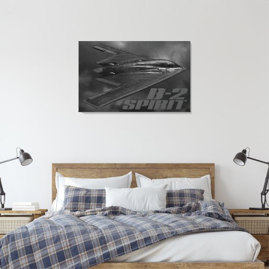 B-2 Spirit Canvas afdrukken (Insitu (Slaapkamer))