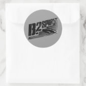 B-2 Spirit Classic Round Sticker (Tas)
