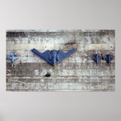 B-2 Spirit, F-16 Fighting Falcons & F-18 Hornet Poster (Voorkant)