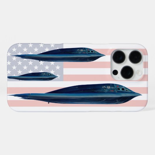 B-2 SPIRIT iPhone HOESJE (Achterkant horizontaal)