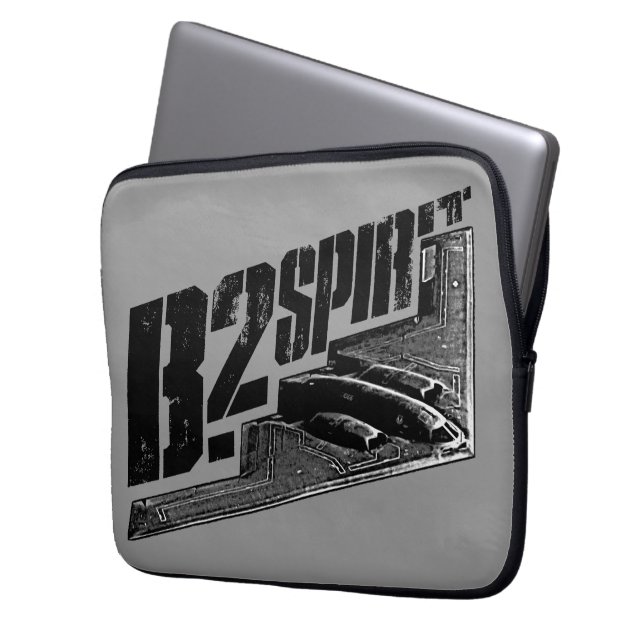 B-2 Spirit neopreen laptophoes, 13 inch Laptop Sleeve (Voorkant Links)