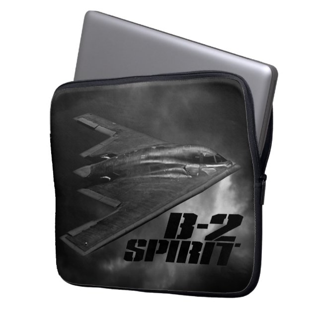 B-2 Spirit neopreen laptophoes, 13 inch Laptop Sleeve (Voorkant Links)