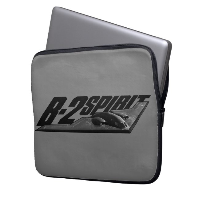 B-2 Spirit neopreen laptophoes, 13 inch Laptop Sleeve (Voorkant Links)