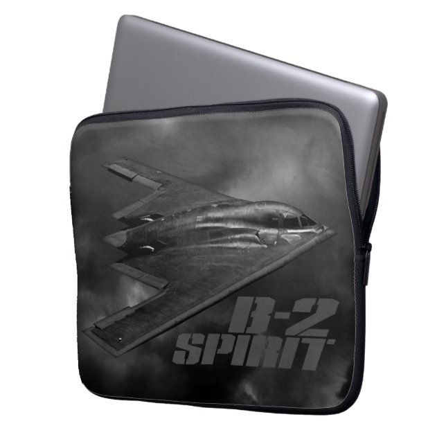 B-2 Spirit neopreen laptophoes, 13 inch Laptop Sleeve (Voorkant Links)